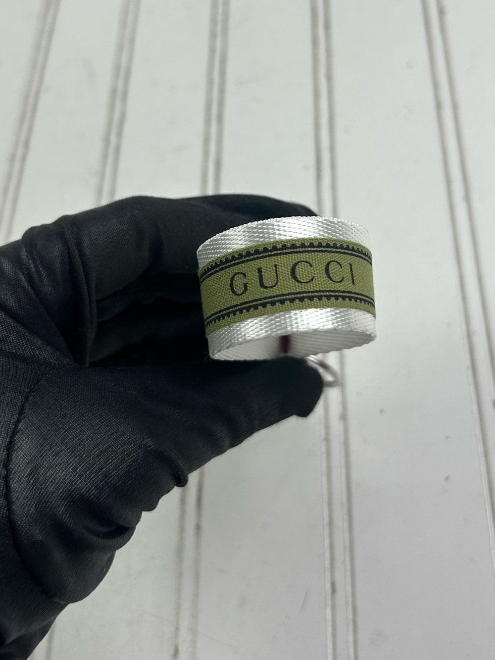 Gucci Upcycled Designer Keychain Unisex Key Fob Luxury Bag Charm Accessory NWT - Picture 4 of 5